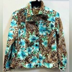 LAURA ASHLEY BEADED 'ANIMAL ATTRACTION' $98 Jacket Blazer